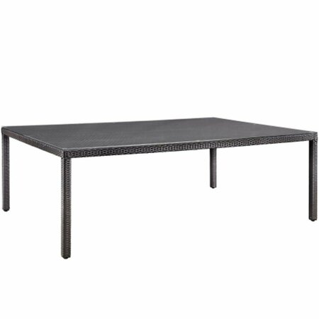 EAST END IMPORTS Convene 90 in. Outdoor Patio Dining Table- Espresso EEI-1922-EXP